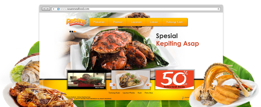 Web Design Web design Rasane Seafood