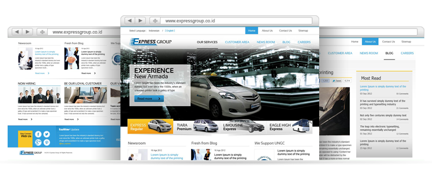 Web Design Jasa Pembuatan Express Group Website