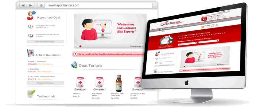 Web Design Apotik Antar Portfolio